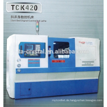 CNC horizontale Drehmaschine Schrägbett Drehmaschine Werkzeugmaschinen Ausrüstung TCK420